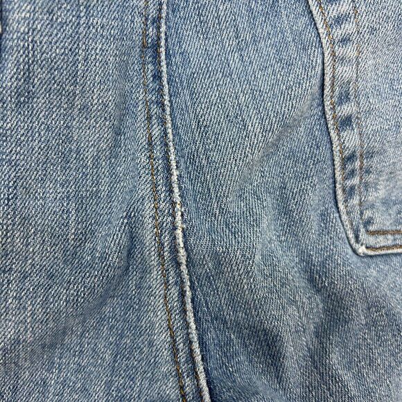 Eileen Fisher ladies Organic Cotton cropped Jeans 8 Blue capsule distressed - Picture 13 of 15